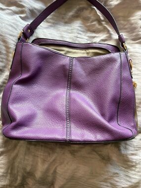Everyday Purple Pleather Shoulder Hobo Bag